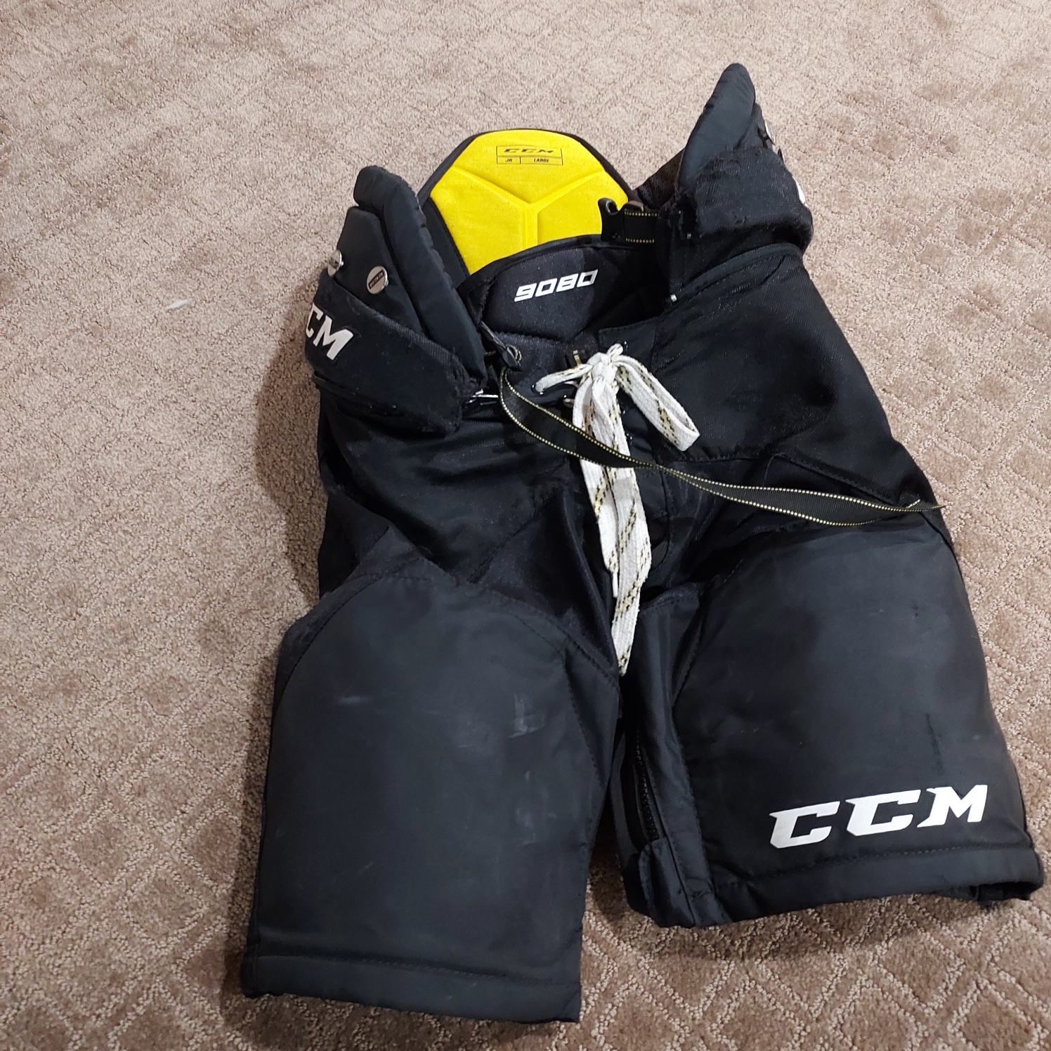 Junior Used Large CCM Tacks 9080 Hockey Pants