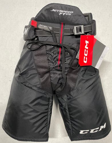 NEW CCM JetSpeed FT475 Hockey Pants, Jr Large, Navy Blue