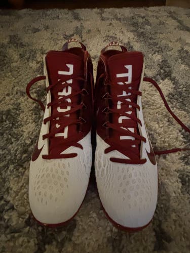 White Men's Metal High Top Trout