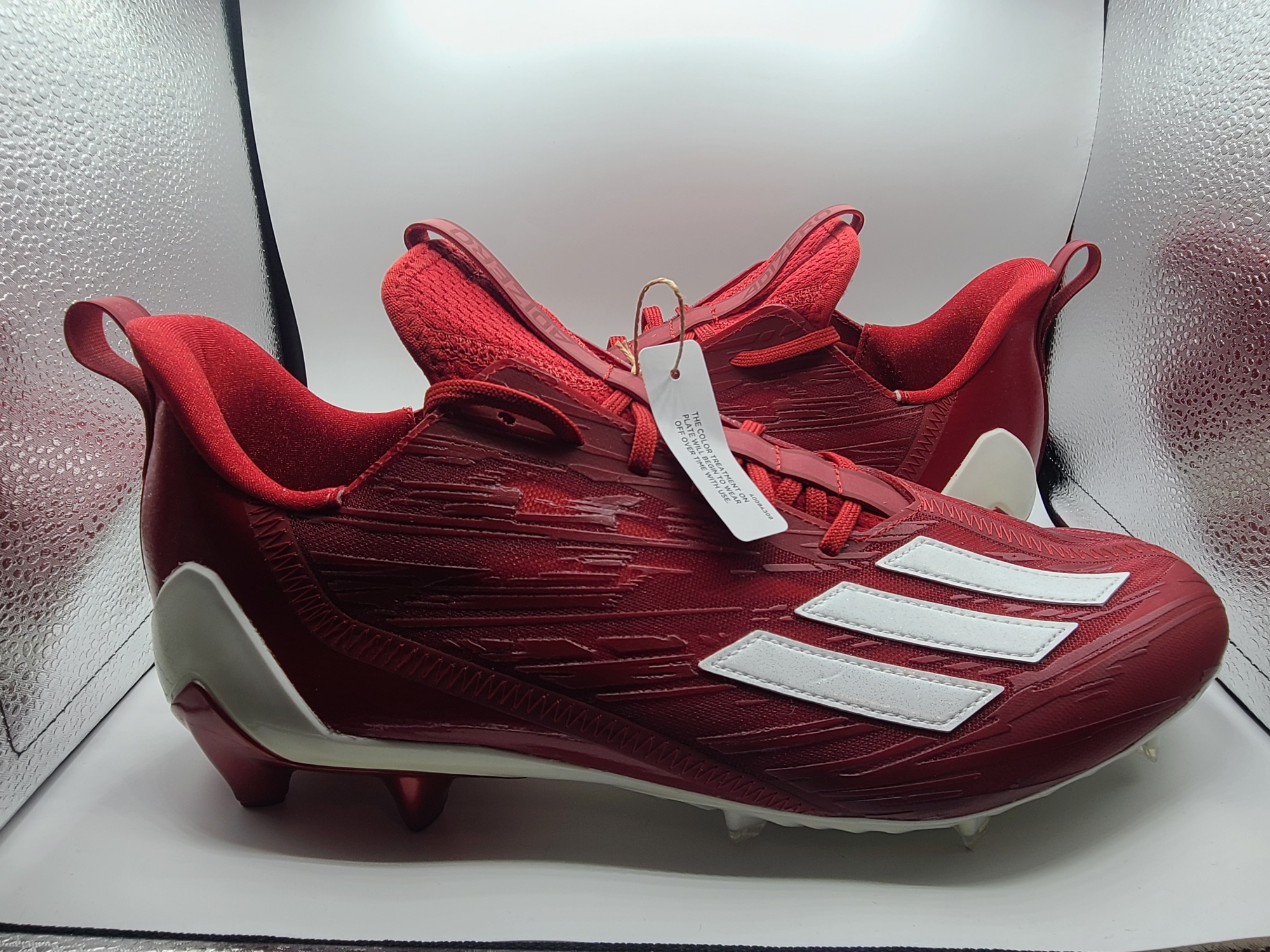 Adidas Adizero Football Cleats Team Power Red Men's Size 12.5