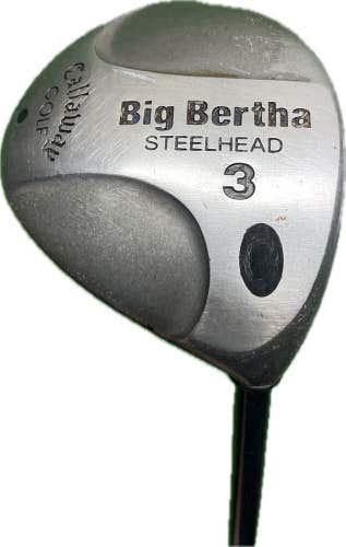 Callaway Big Bertha Steelhead 3 Wood RCH 99 R Flex Graphite Shaft RH 42.5”L