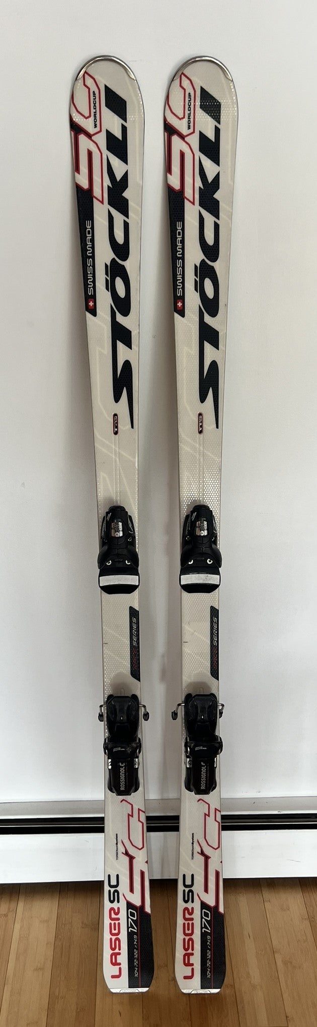 Used Unisex Stockli 170 cm All Mountain Laser SC Skis With