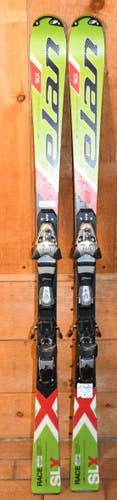 used ELAN SLX Slalom 155 cm World Cup SL race Skis with FREEFLEX Bindings