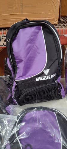 Vizari Solano Soccer Backpack With Ball Compartment | Purple One Size | LIQ-VZAC30183-STD