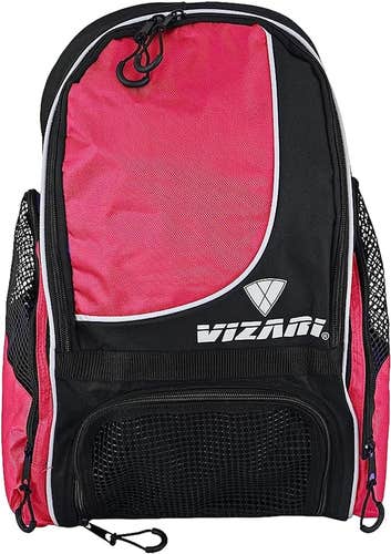 Vizari Solano Soccer Backpack With Ball Compartment | Neon Pink One Size | LIQ-VZAC30184-STD