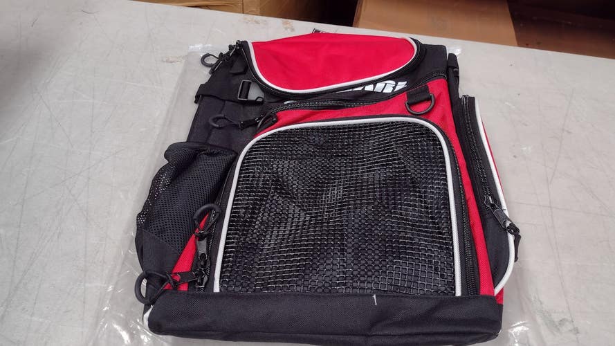 Vizari Cambria Soccer Backpack With Ball Compartment | Red / White One Size | LIQ-VZAC30187-STD