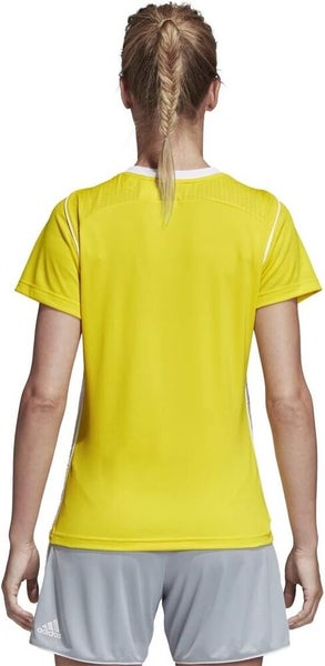 Adidas Adult Womens Tiro 17 Size XSmall Yellow White Soccer Jersey NWT $40