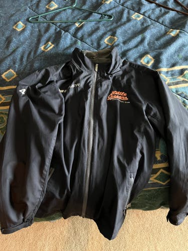 Black New Little Caesers Youth XL Bauer Track Jacket