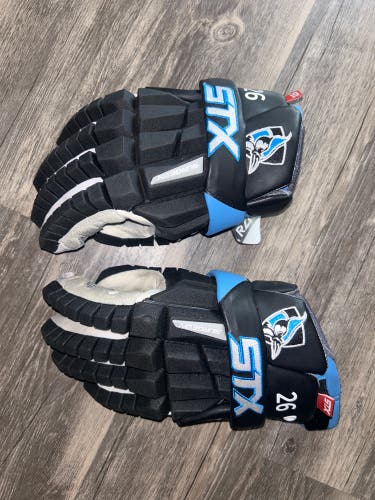 Johns Hopkins Lacrosse Game Worn Gloves