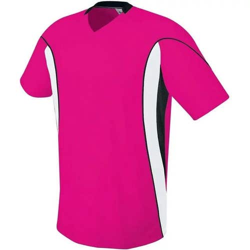 High Five Adult Unisex Helix 322740 Size M Pink Black White Soccer Jersey New