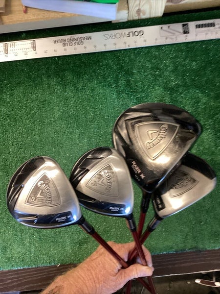 Callaway RAZR X Black Woods Set Driver-3w-5w-7w With A-Flex