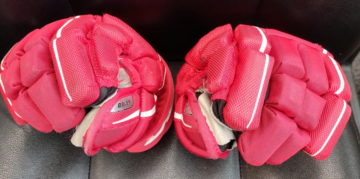 Used Bauer Supreme Ultrasonic Gloves 14"