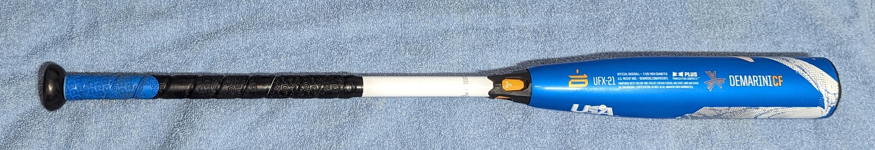 Used 2021 DeMarini Composite CF Bat (-10) 21 oz 31"