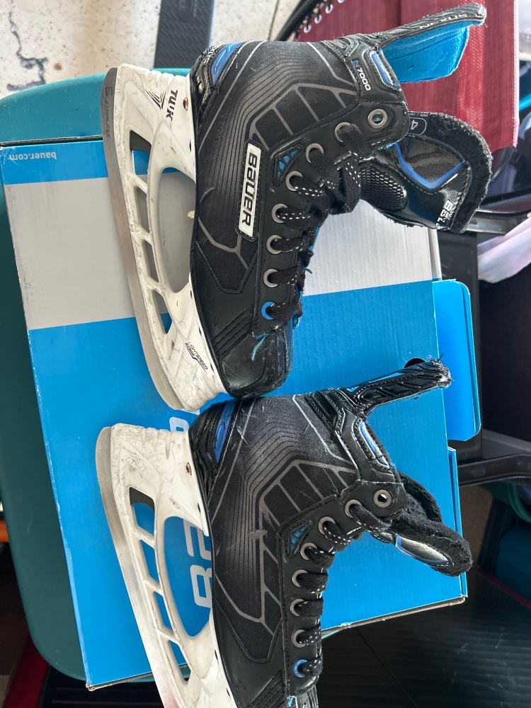 Used Bauer Size 4 Nexus 7000 Hockey Skates