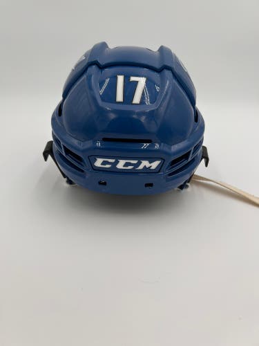 Used Blue CCM SuperTacks X Pro Stock Helmet (Jost) Small
