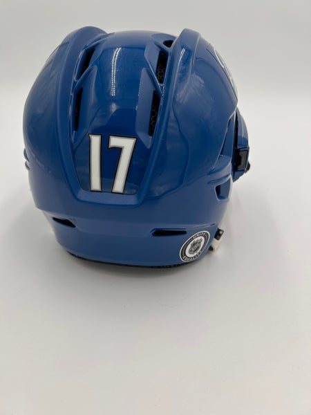 Used Blue CCM SuperTacks X Pro Stock Helmet (Jost) Small