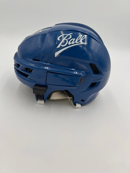 Used Blue CCM SuperTacks X Pro Stock Helmet (Jost) Small