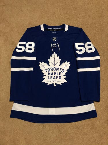 Toronto Maple Leafs 58 Bunting Home Adidas Authentic NHL Hockey Jersey Size 52