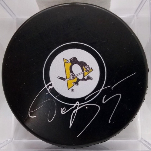 SERGEI GONCHAR Autographed Pittsburgh Penguins NHL Hockey Puck Signed