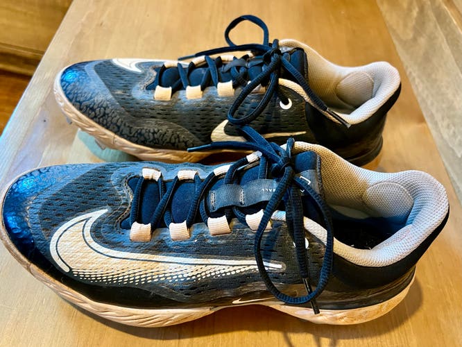 Black/Gray Used Adult Men's 10.0 (W 11.0) Metal Nike Cleat