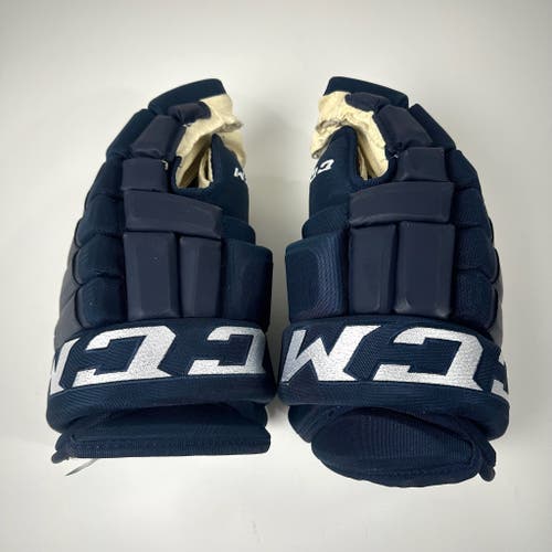 Brand New Navy Blue CCM HG98 Gloves - 15"