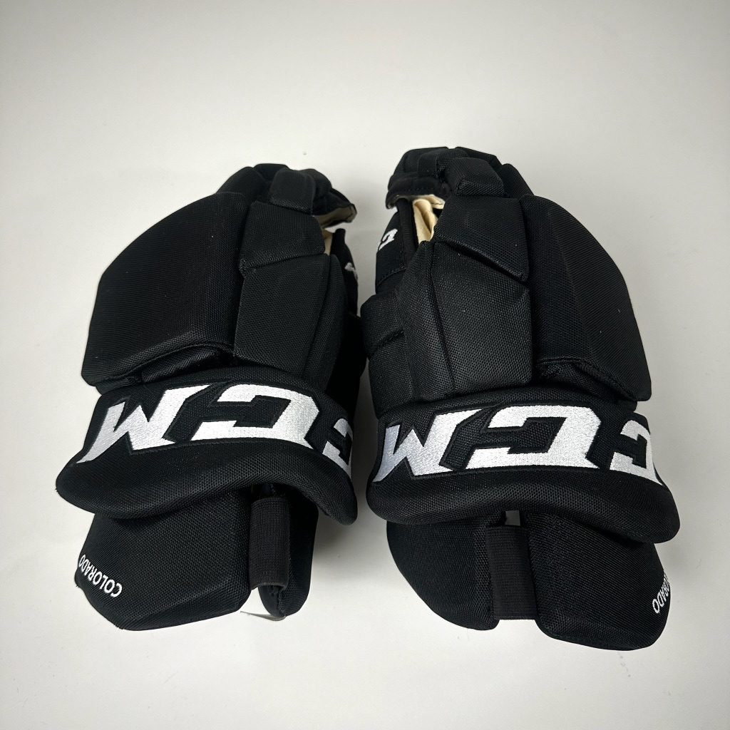 Brand New Black CCM HGTKSP Gloves Colorado Eagles 14"
