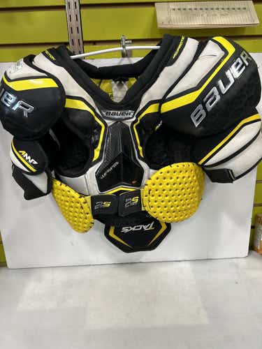 Used Bauer Sup 2s Pro Lg Hockey Shoulder Pads
