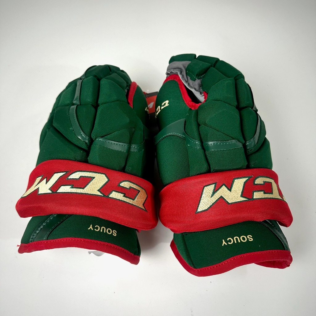 Brand New CCM HG12 Gloves Minnesota Wild Soucy - 15"