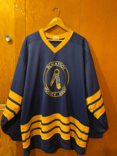 Vintage hockey jersey, Blackfoot hockey assoc