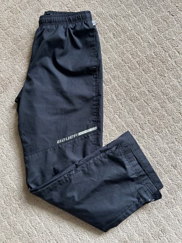 Black Used XL Youth Unisex Bauer Warm Up Pants