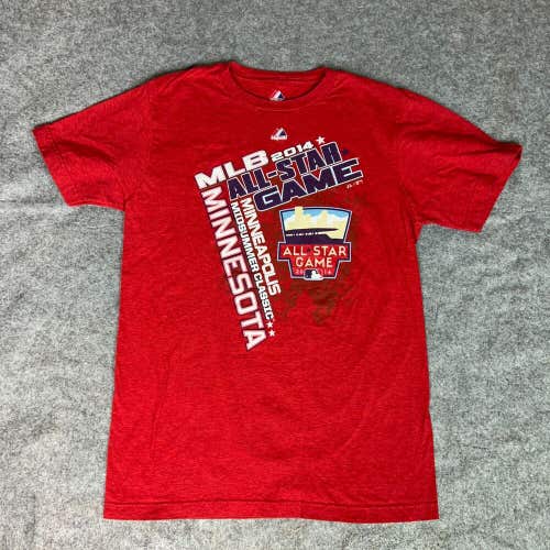 Minnesota Twins Mens Shirt Medium Red Short Sleeve Tee MLB All Star Game 2014