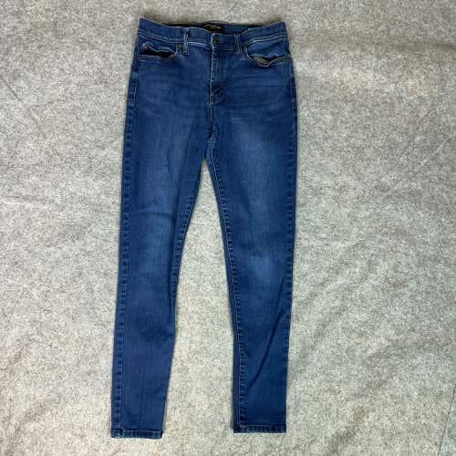 Banana Republic Womens Jeans 28 / 6 Blue Skinny Denim Pant Dark Wash Mid Rise