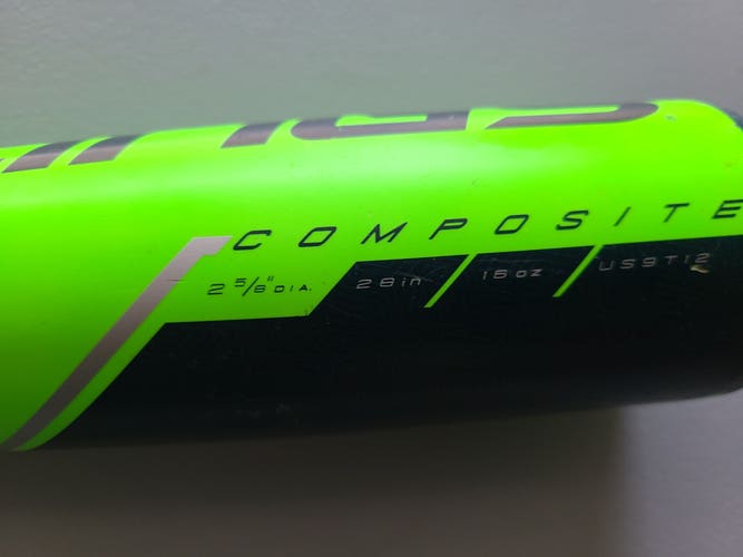 Used 2022 Rawlings Composite Threat Bat (-12) 16 oz 28"