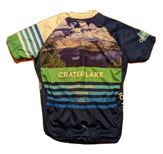 Primal Wear Men's Large L Cycling Crater Lake Short Sleeve Jersey - Bicycle