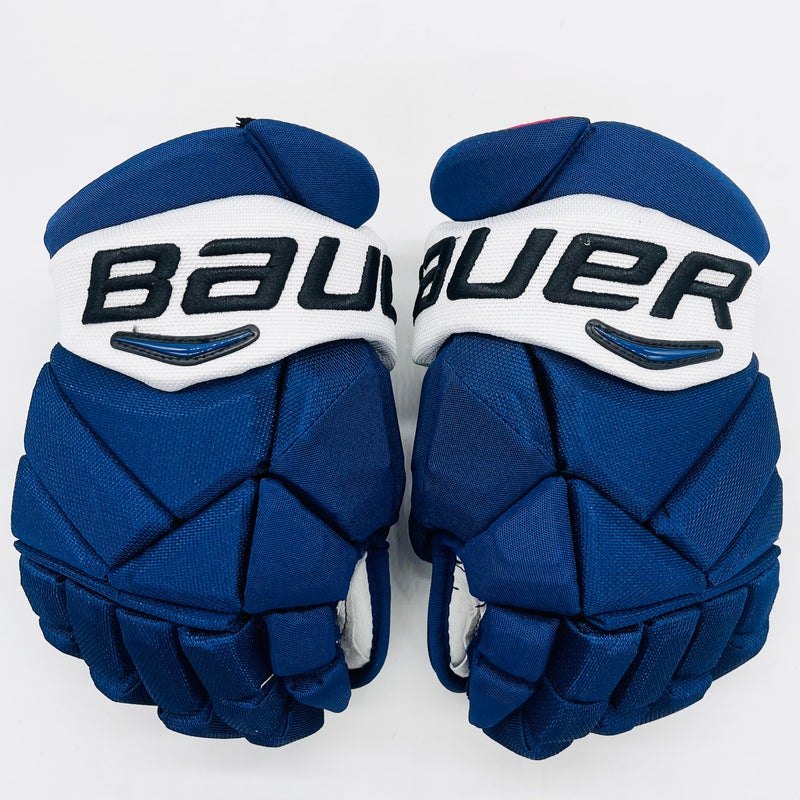 New Bauer Vapor 1X Pro Hockey Gloves-13"-Grey Clarino Palms