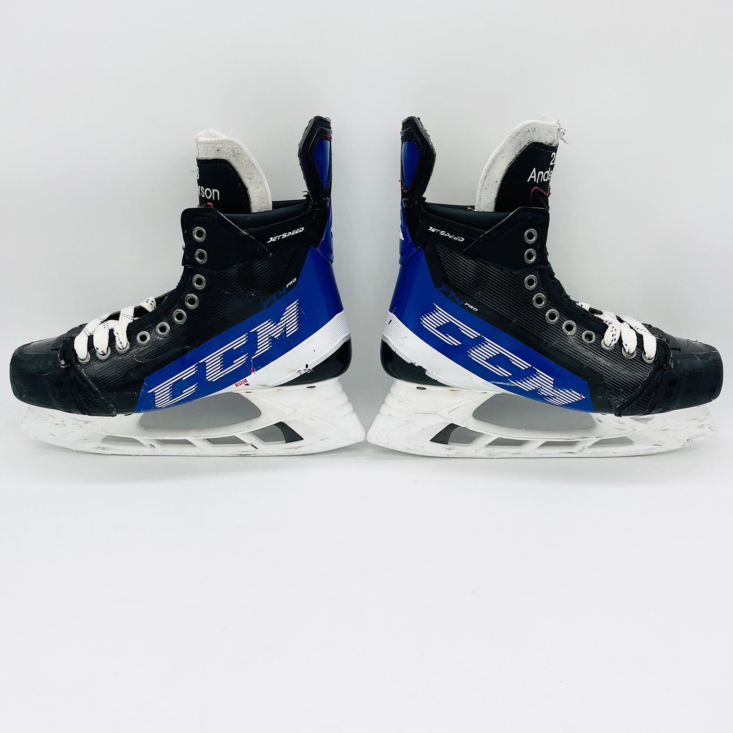 Custom Blue CCM Jetspeed FT4 Pro Hockey Skates- 8 1/2 D/A-280  
