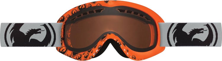 Dragon Alliance DX Ski Goggles Color:Grey Orange/Ambe