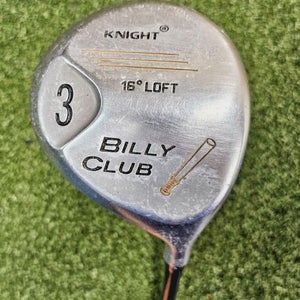 Knight Billy Club 3 Fairway Wood 16*  /  RH  /  Stiff Graphite ~43.5"  /  jd6769