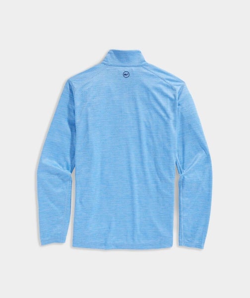 Vineyard Vines Mens Blank Sankaty Size Medium Blue Quarter Zip Pullover NWT