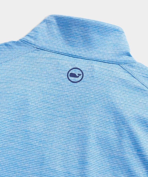 Vineyard Vines Mens Blank Sankaty Size Medium Blue Quarter Zip Pullover NWT