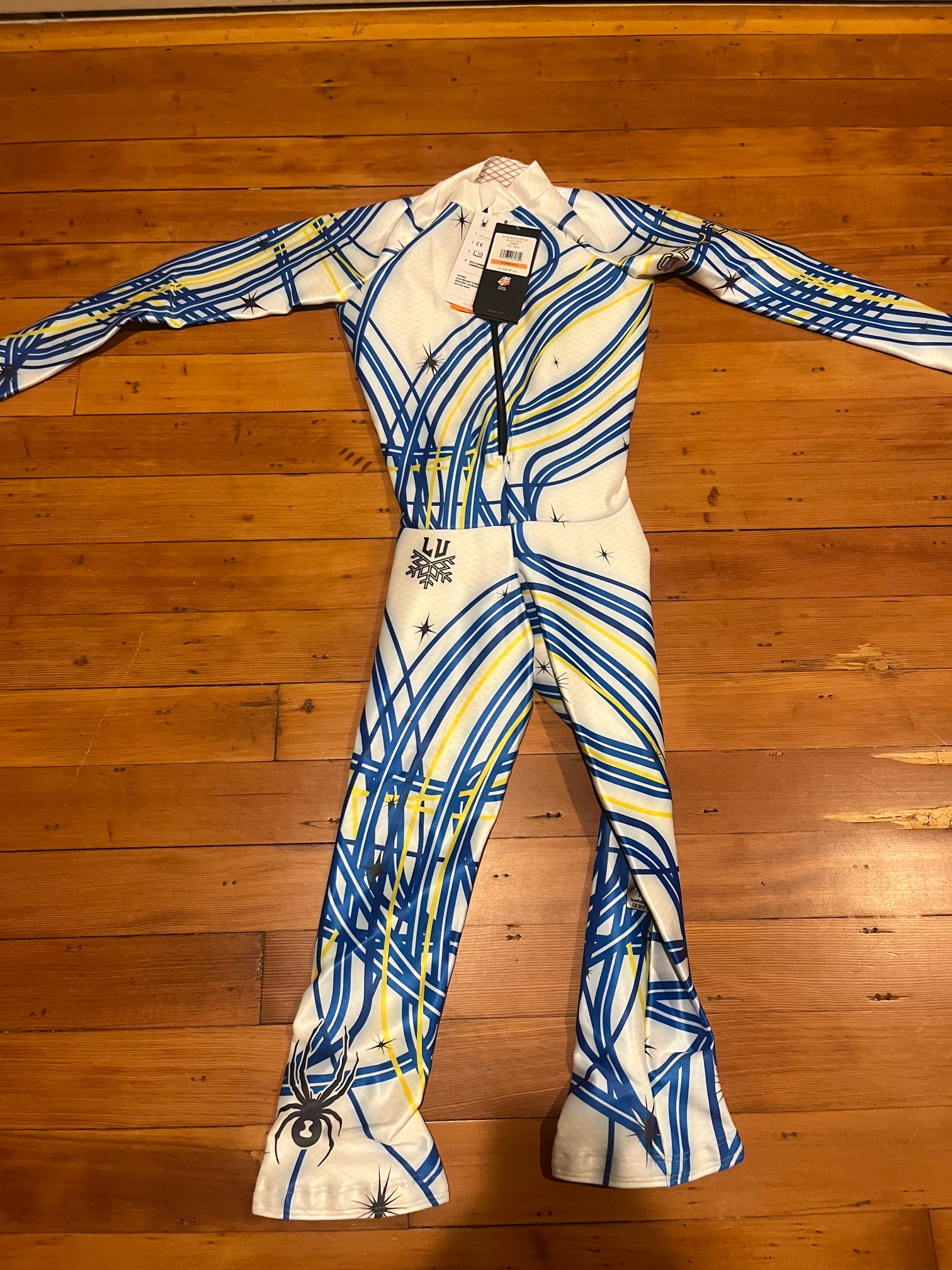 Spyder US Ski Team Lindsay Vonn World Cup Downhill Race Suit Unpadded Large