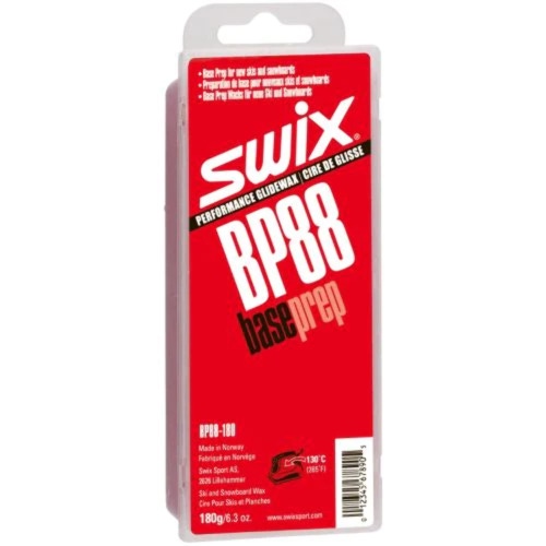 180g Swix Base Prep Wax BP88 | Red Average Temperatures Bulk Size Hard Additive