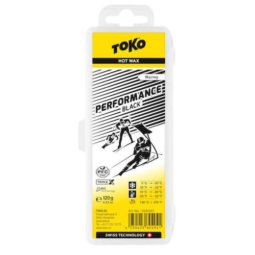 Toko Performance Ski and Snowboard Hot Wax 120g Black FF & DLC | 5502051