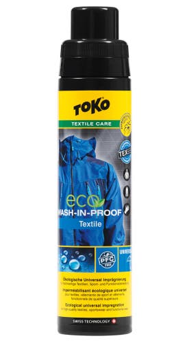 250ml Eco Wash-In Textile Care Proof by Toko easy waterproof