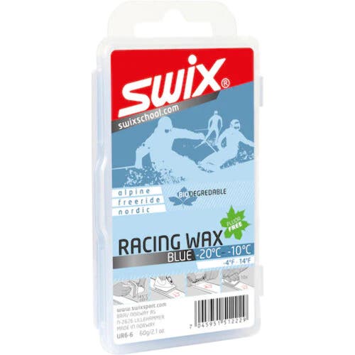 Swix Racing Wax Blue 60g | Cold -4°F to 14°F | Ski Wax Alpine, Freeride, Nordic