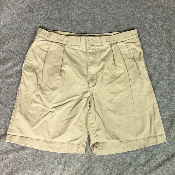 Polo Ralph Lauren Mens Shorts 36 Khaki Chino Pleated Pockets Casual Tyler  8