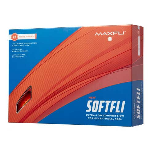Maxfli SoftFli Matte Finish Golf Balls - 35 Low Compression - MATTE ORANGE