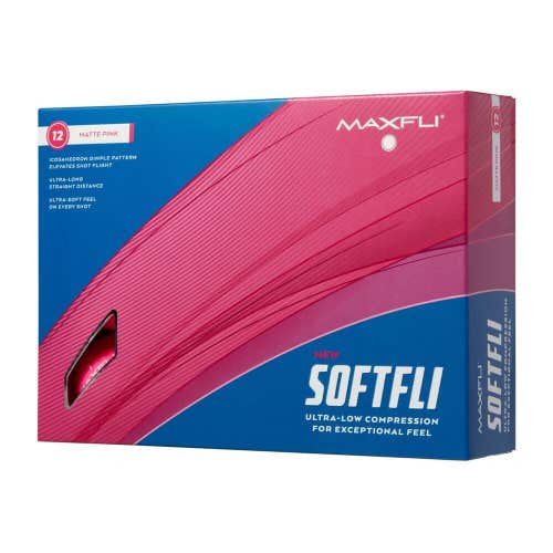 Maxfli SoftFli Matte Finish Golf Balls - 35 Low Compression - MATTE PINK