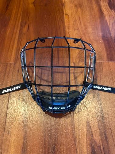 Medium Bauer Full Cage Profile II Facemask - Black/White