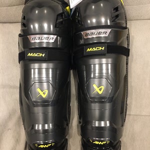 New! 16” Bauer Supreme MACH Shin Pads Shin Guards Senior